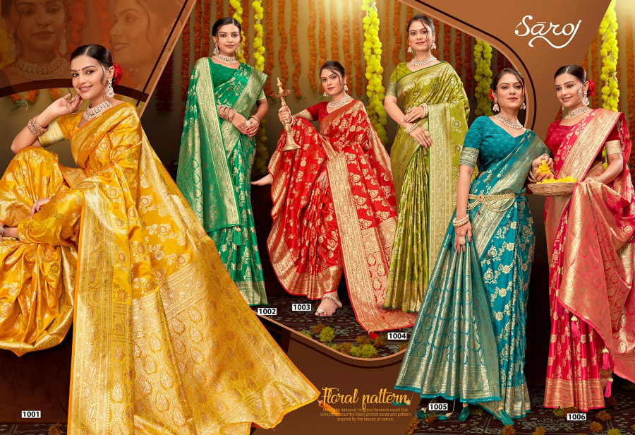 Milan Satin Silk Vol 2 By Saroj Satin Silk Designer Sarees Wholesale Shop In Surat	